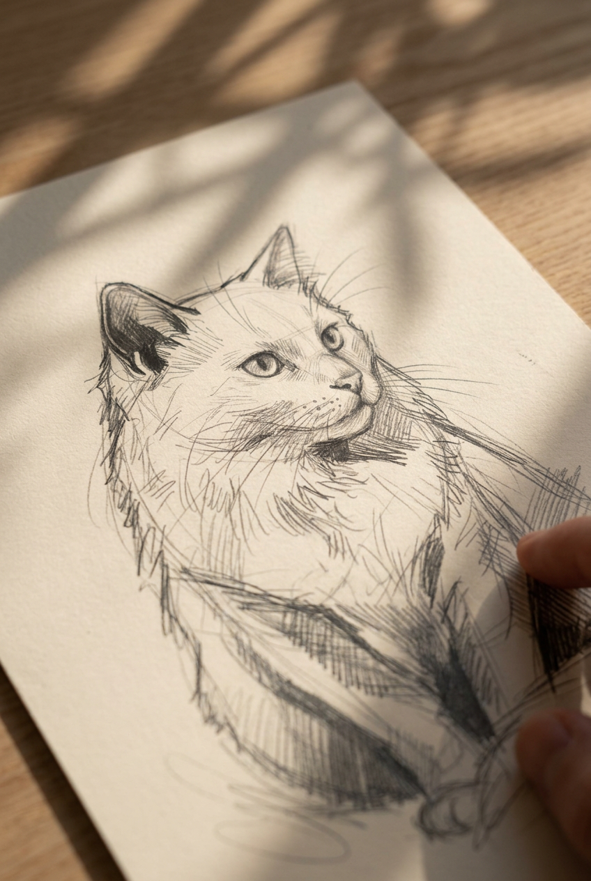Graphite Pencil Sketch — Fine Art Print